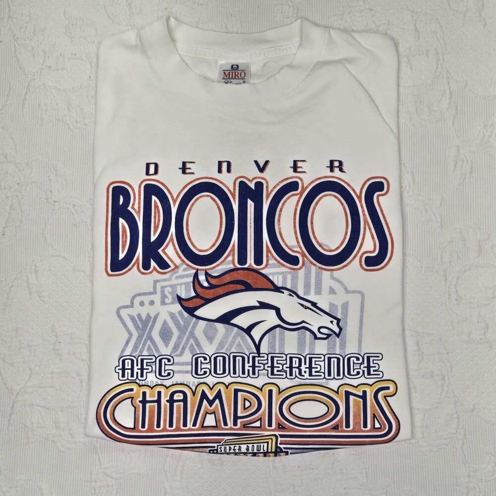 Vintage Denver Broncos NFL Superbowl Champion XL Shirt 90s Miami XXXIII Colorado